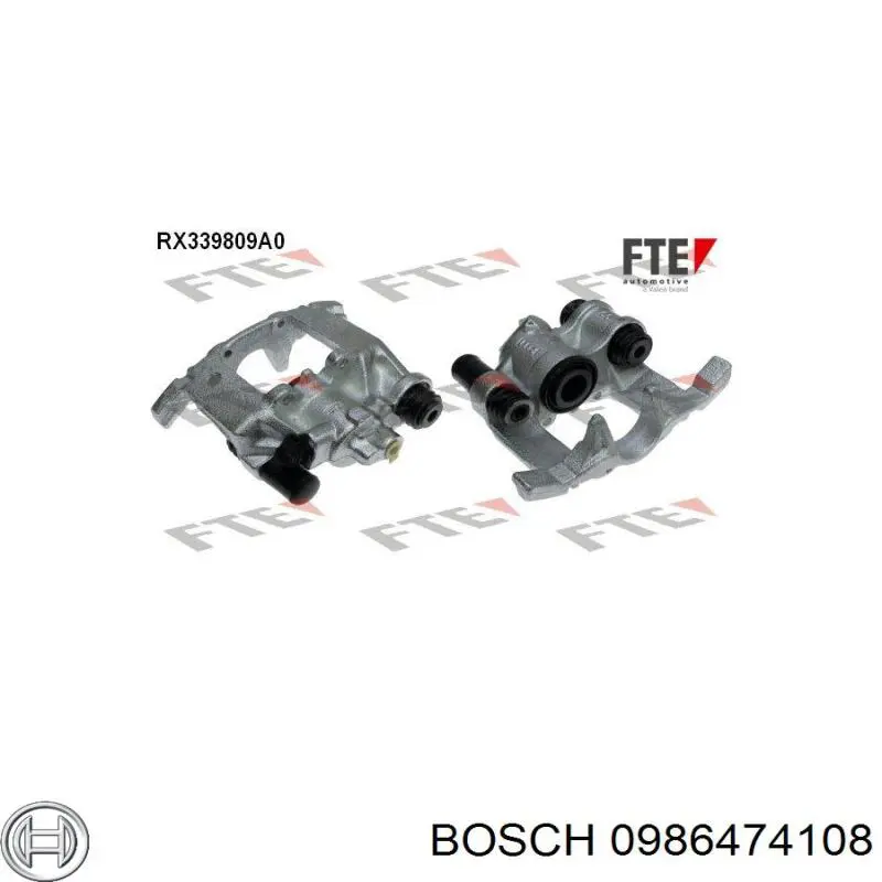 Супорт гальмівний задній правий Bosch 0986474108 ціна, від 59.34 USD
