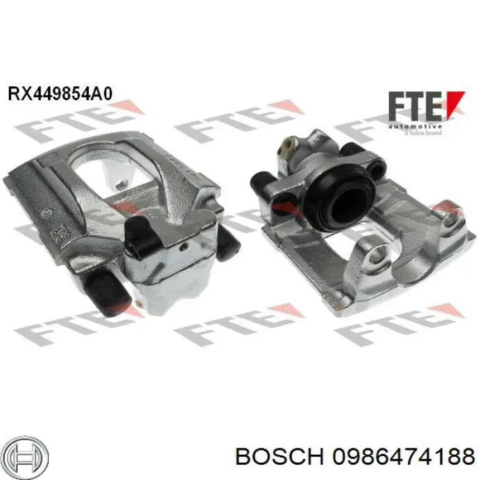 Супорт гальмівний задній правий 0986474188 Bosch