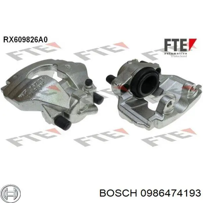 Купити 0986474193 Bosch Супорт гальмівний передній правий