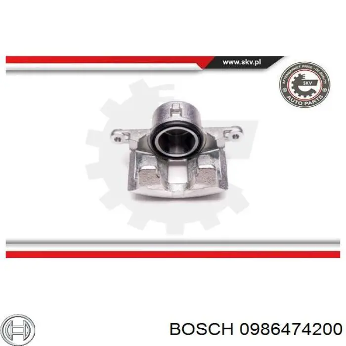 Супорт гальмівний, передній, правий Bosch 0986474200