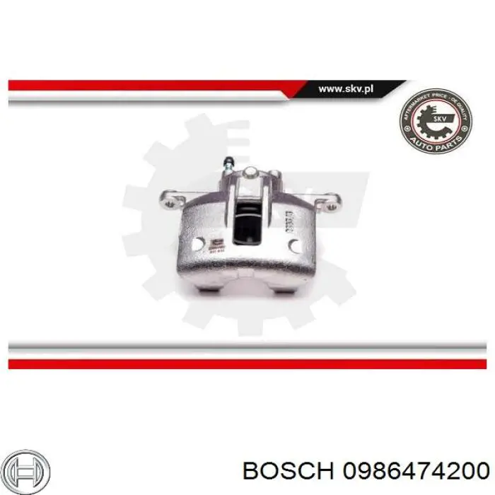 0986474200 Bosch Супорт гальмівний передній правий
