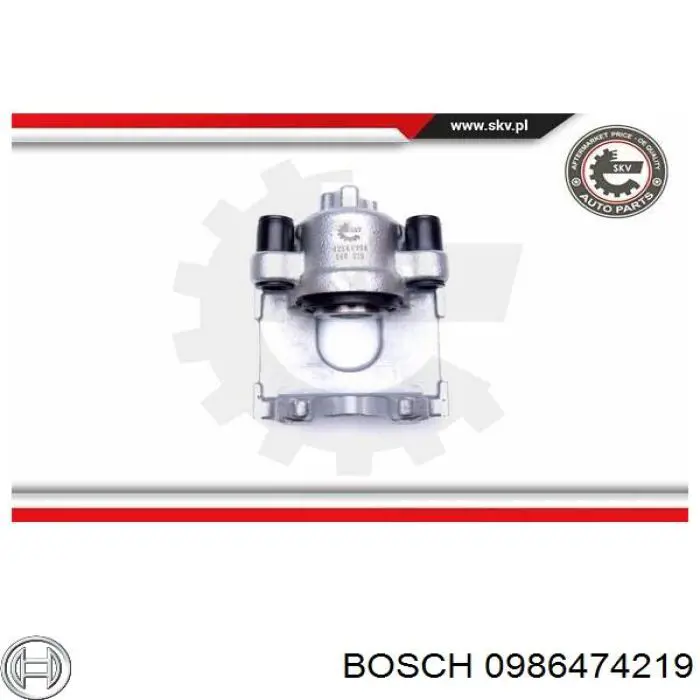 Супорт задній правий 0986474219 Bosch