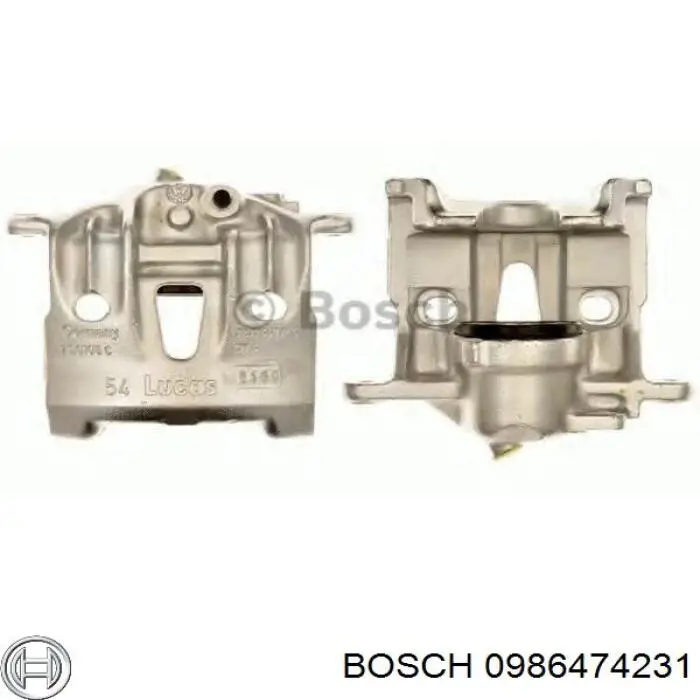 Супорт гальмівний передній правий 0986474231 Bosch