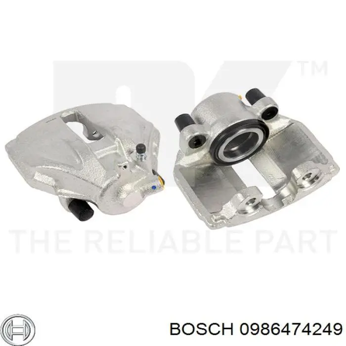 Купити 0986474249 Bosch Супорт гальмівний передній лівий