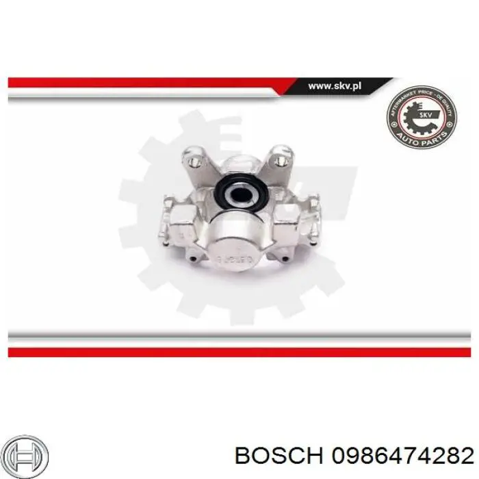 Супорт задній правий 0986474282 Bosch