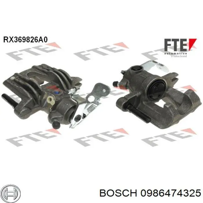 Купити 0986474325 Bosch Супорт задній правий