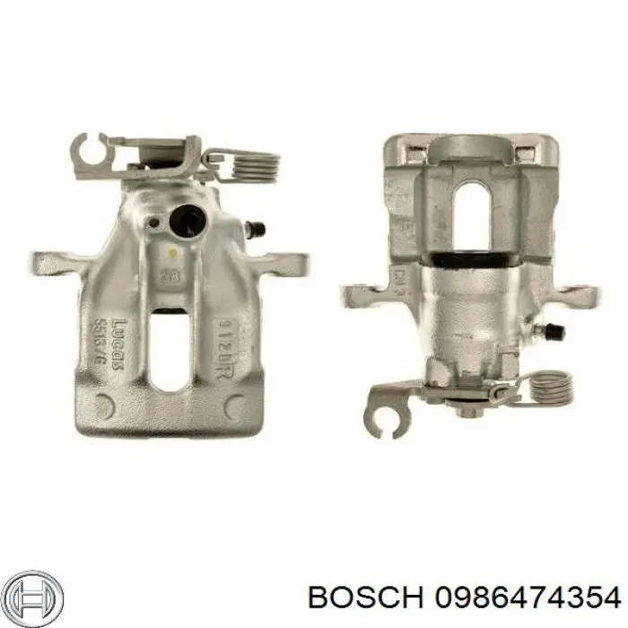 0986474354 Bosch супорт гальмівний задній правий