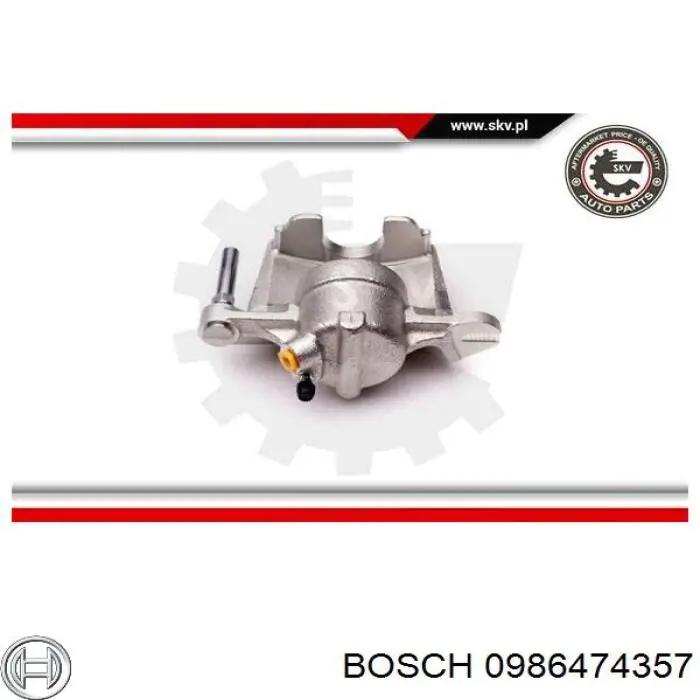 Супорт гальмівний, передній, правий Bosch 0986474357