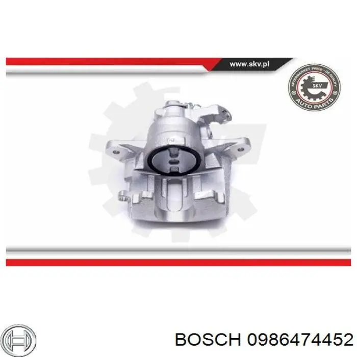 Супорт гальмівний, передній, правий Bosch 0986474452