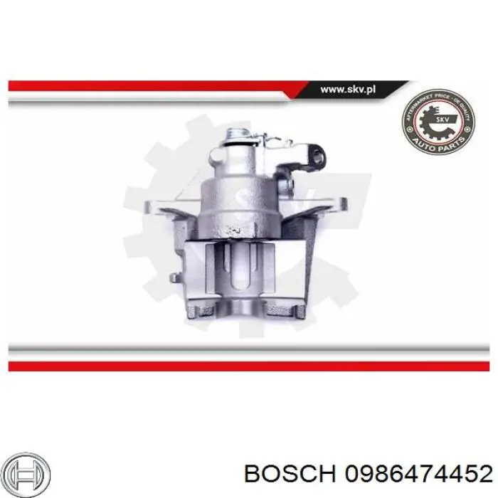 Супорт гальмівний передній правий 0986474452 Bosch