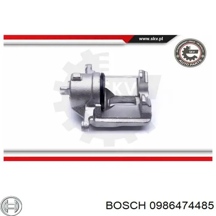 Купити 0986474485 Bosch Супорт гальмівний передній правий