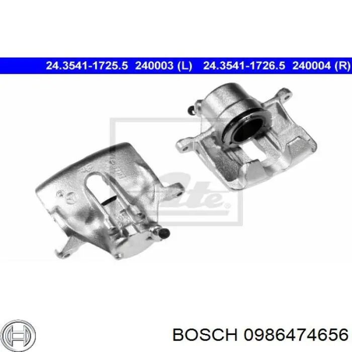 0986474656 Bosch Супорт гальмівний передній правий