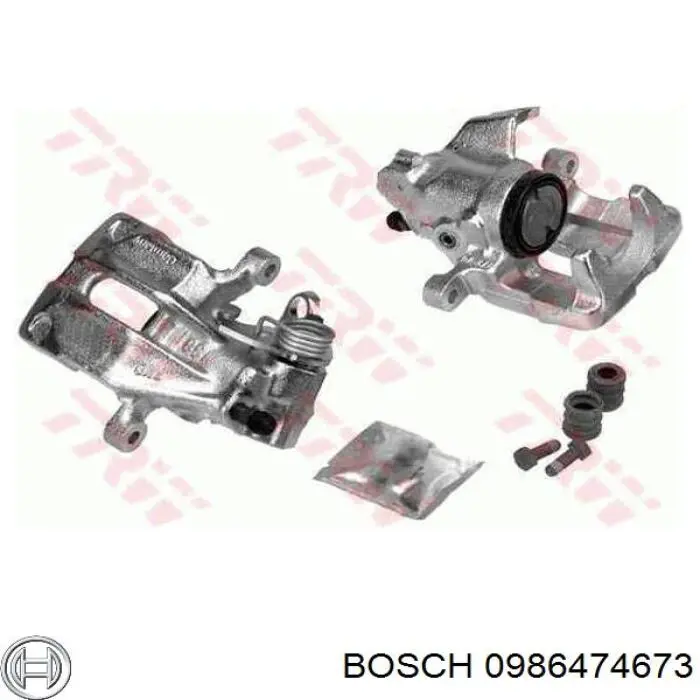 Купити 0986474673 Bosch Супорт задній правий