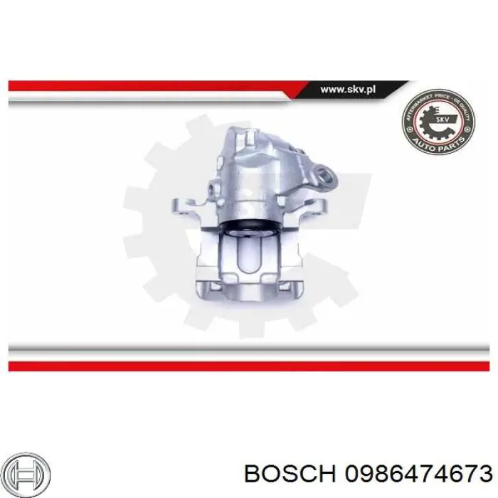 Супорт задній правий 0986474673 Bosch