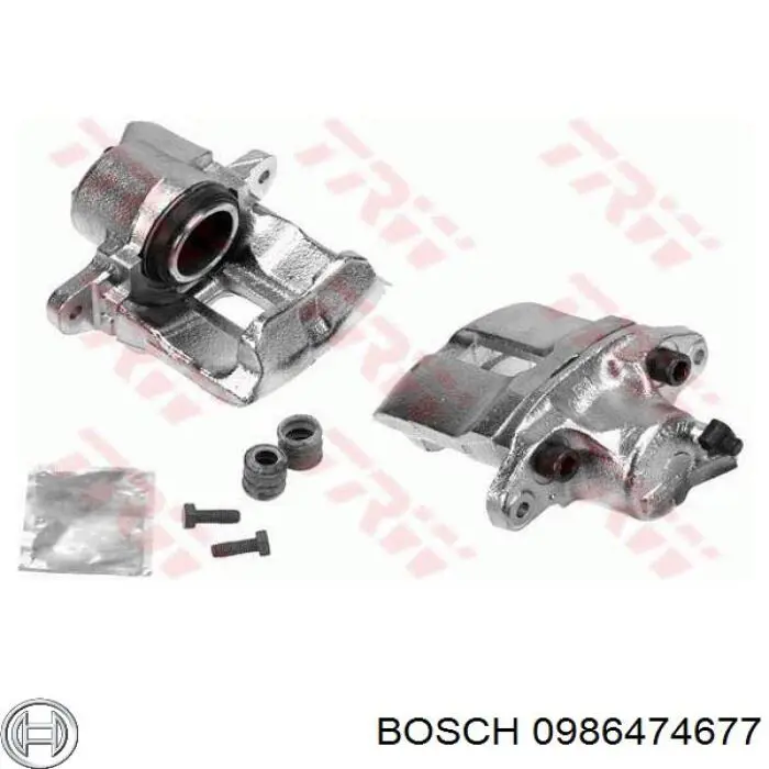 Супорт гальмівний передній правий Bosch 0986474677 ціна, від 34.47 USD