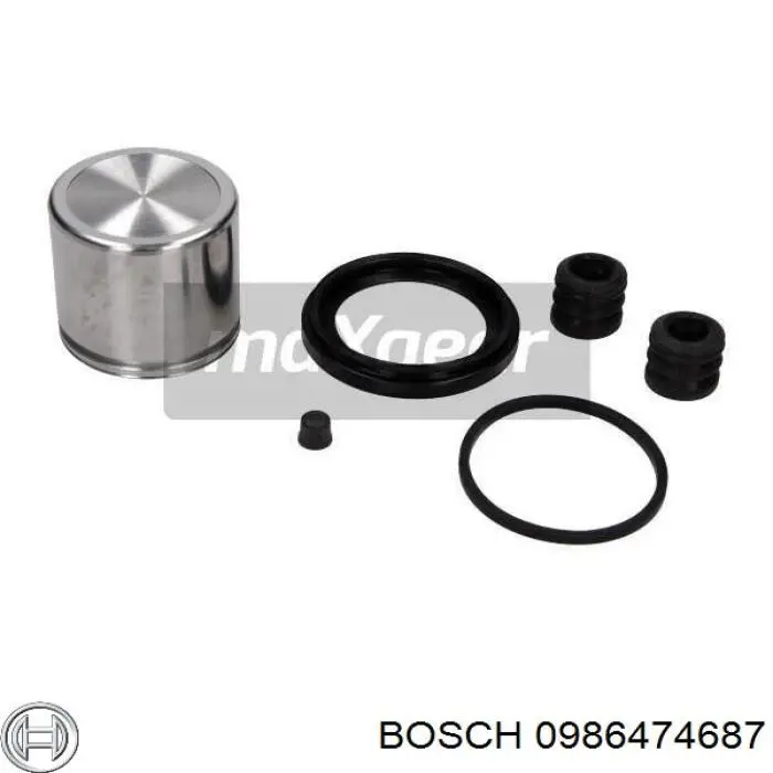 Супорт гальмівний передній правий 0986474687 Bosch