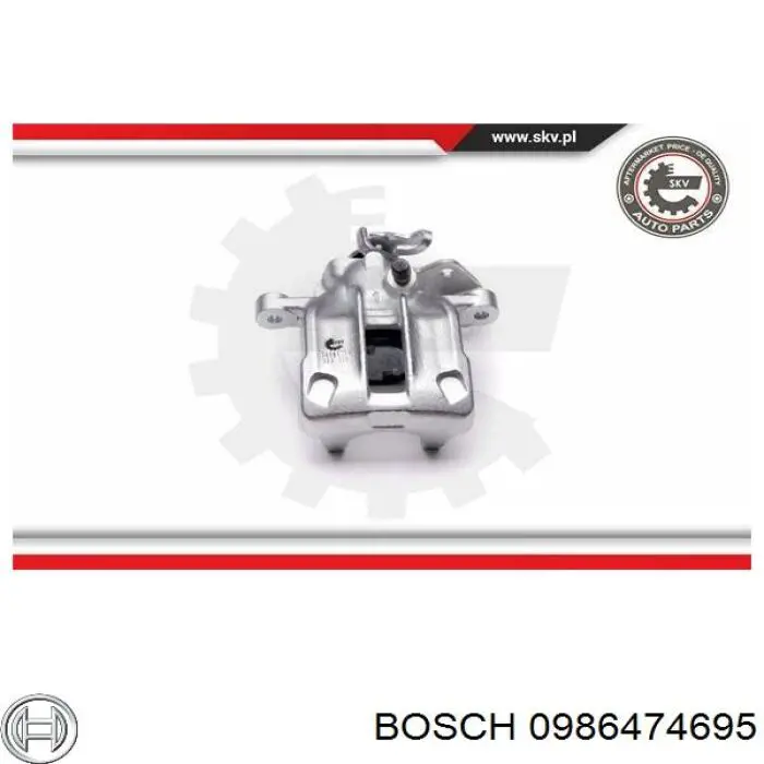 Супорт гальмівний задній правий Bosch 0986474695