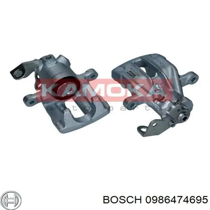 0986474695 Bosch Супорт гальмівний задній правий