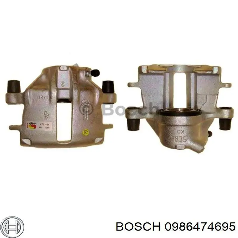 Купити 0986474695 Bosch Супорт задній правий