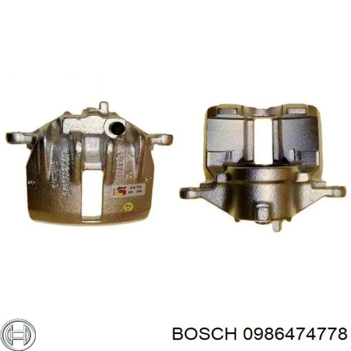 0986474778 Bosch супорт гальмівний передній лівий