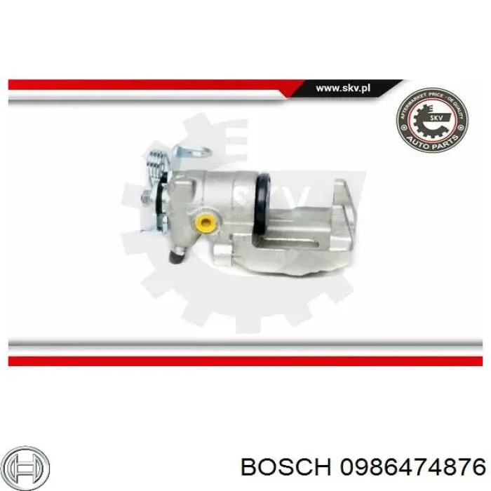 Супорт гальмівний задній правий Bosch 0986474876