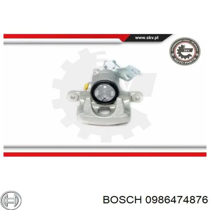 0986474876 Bosch Супорт гальмівний задній правий