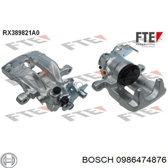 Купити 0986474876 Bosch Супорт задній правий