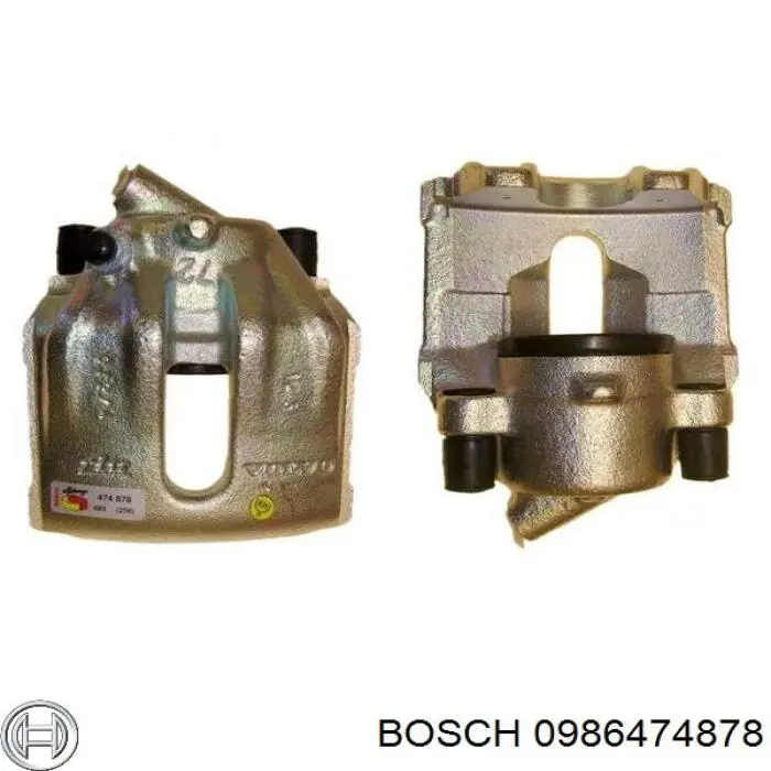 Супорт гальмівний передній правий Bosch 0986474878 ціна, від 49.96 USD