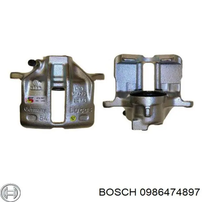 0986474897 Bosch супорт гальмівний передній лівий