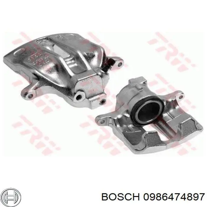 Супорт гальмівний передній лівий Bosch 0986474897 ціна, від 32.57 USD