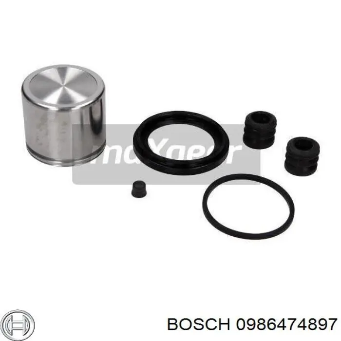Купити 0986474897 Bosch Супорт гальмівний передній лівий