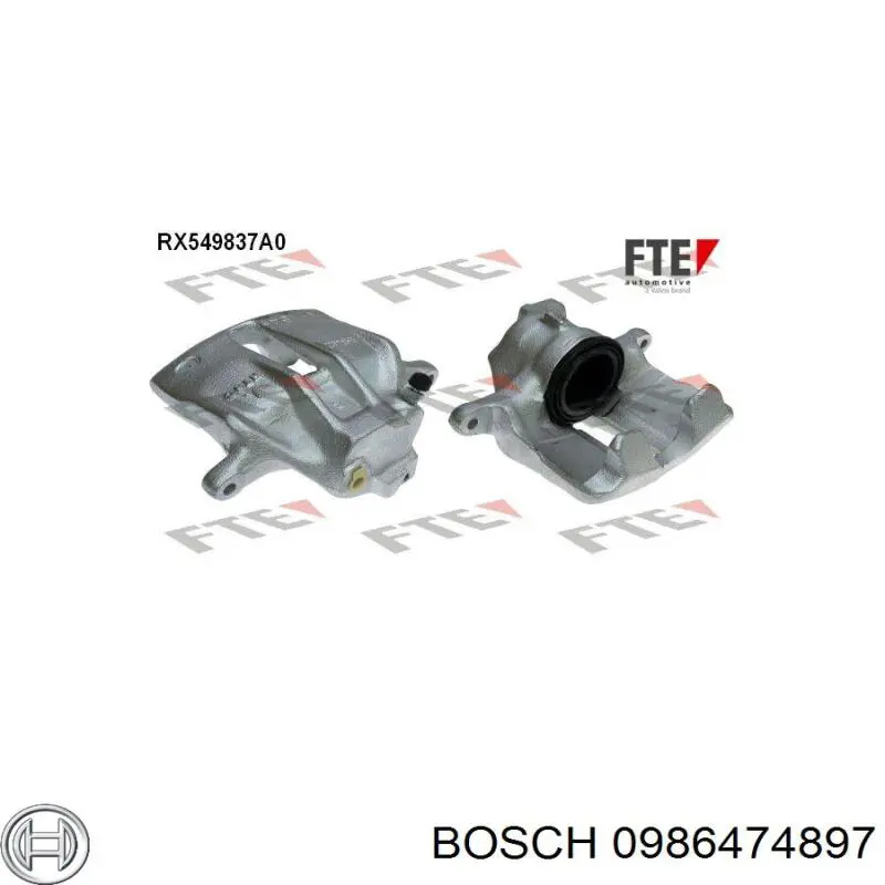 Супорт гальмівний передній лівий 0986474897 Bosch