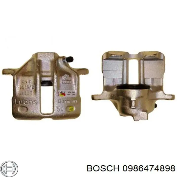 0986474898 Bosch супорт гальмівний передній правий