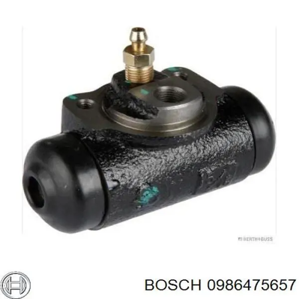 0986475657 Bosch Циліндр гальмівний колісний/робітник, задній