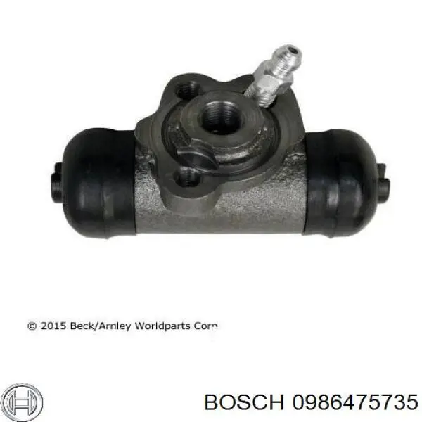 Купити 0986475735 Bosch Циліндр гальмівний колісний/робітник, задній