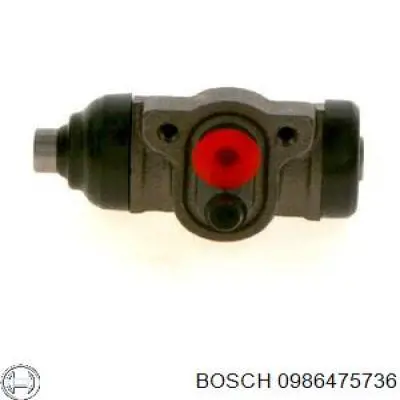 Циліндр гальмівний колісний/робітник, задній 0986475736 Bosch