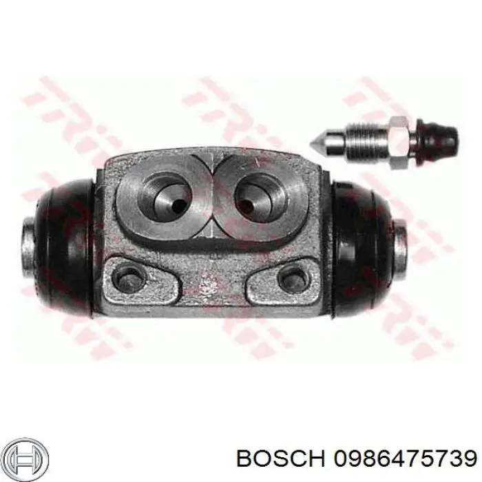 Циліндр гальмівний колісний/робітник, задній 0986475739 Bosch