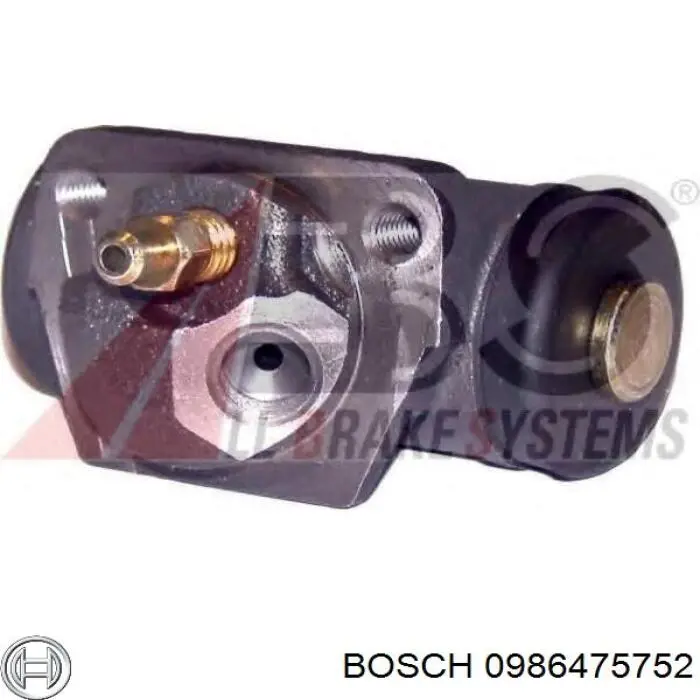 Купити 0986475752 Bosch Циліндр гальмівний колісний/робітник, задній