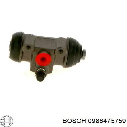 0986475759 Bosch циліндр гальмівний колісний/робітник, задній
