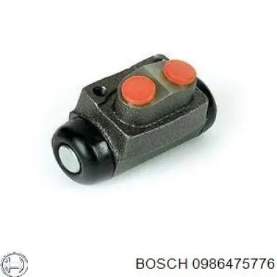 Циліндр гальмівний колісний/робочий, задній Bosch 0986475776 ціна, від 6.31 USD
