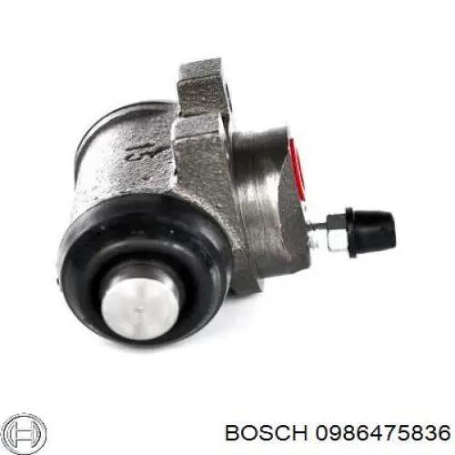 0986475836 Bosch циліндр гальмівний колісний/робітник, задній