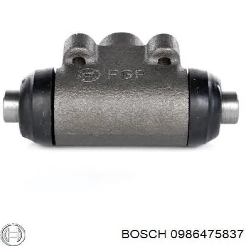 Купити 0986475837 Bosch Циліндр гальмівний колісний/робітник, задній
