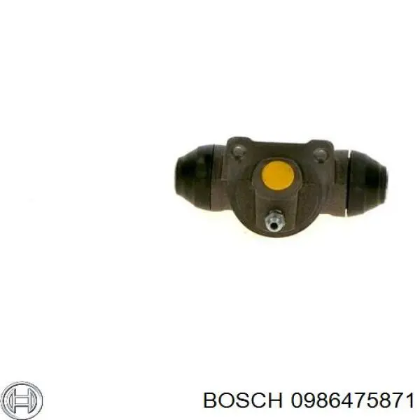 Циліндр гальмівний колісний/робітник, задній 0986475871 Bosch