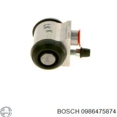 0986475874 Bosch Циліндр гальмівний колісний/робітник, задній