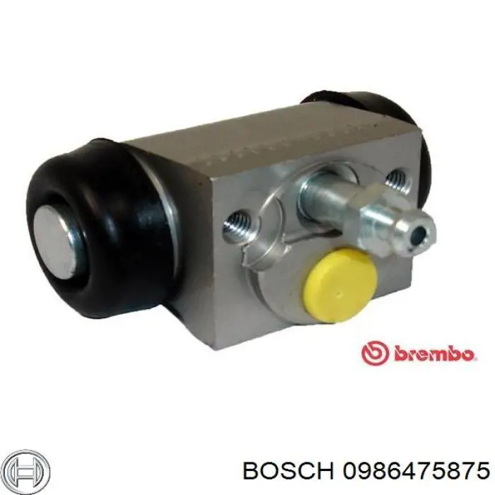 Циліндр гальмівний колісний/робітник, задній 0986475875 Bosch