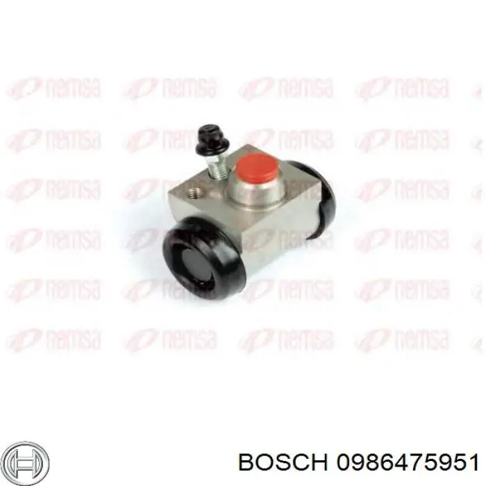 Циліндр гальмівний колісний/робочий, задній Bosch 0986475951 ціна, від 16.35 USD