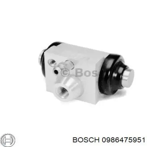 Циліндр гальмівний колісний/робітник, задній 0986475951 Bosch