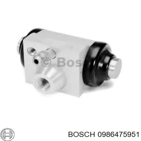Купити 0986475951 Bosch Циліндр гальмівний колісний/робітник, задній
