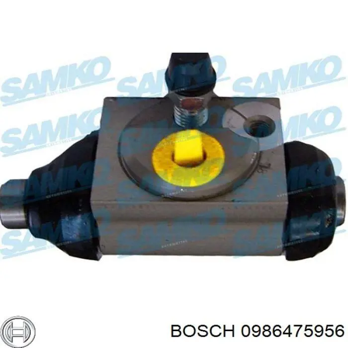 Купити 0986475956 Bosch Циліндр гальмівний колісний/робітник, задній