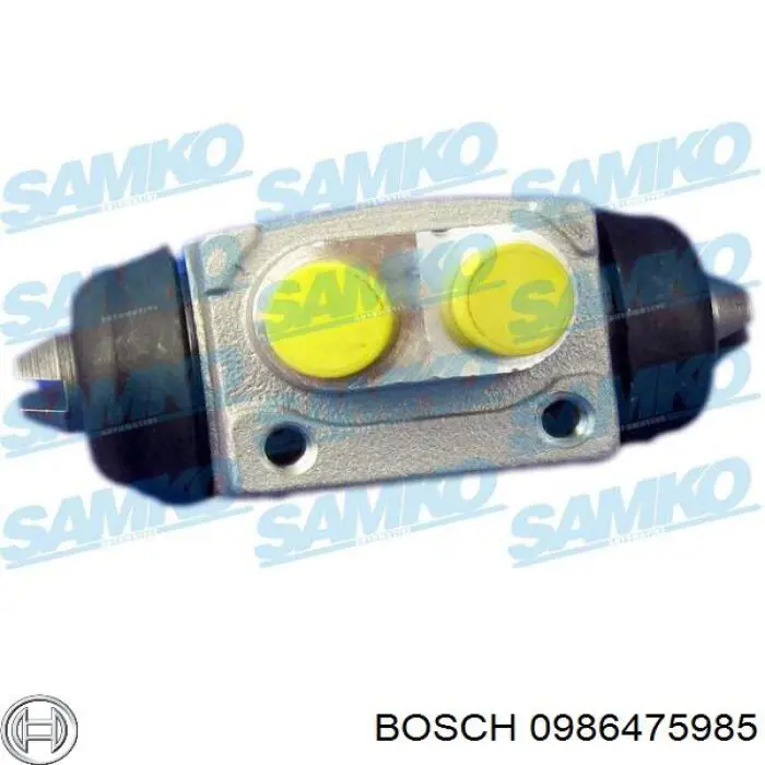 Циліндр гальмівний колісний/робітник, задній Bosch 0986475985 ціна, від 14.79 USD